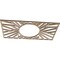 Ekena Millwork Hoover Wood Fretwork Pierced Ceiling Medallion, Birch, 18"W x 9"H x 6 5/8"ID x 3/8"T CMWP18X09X0375HOBI - alternate 5